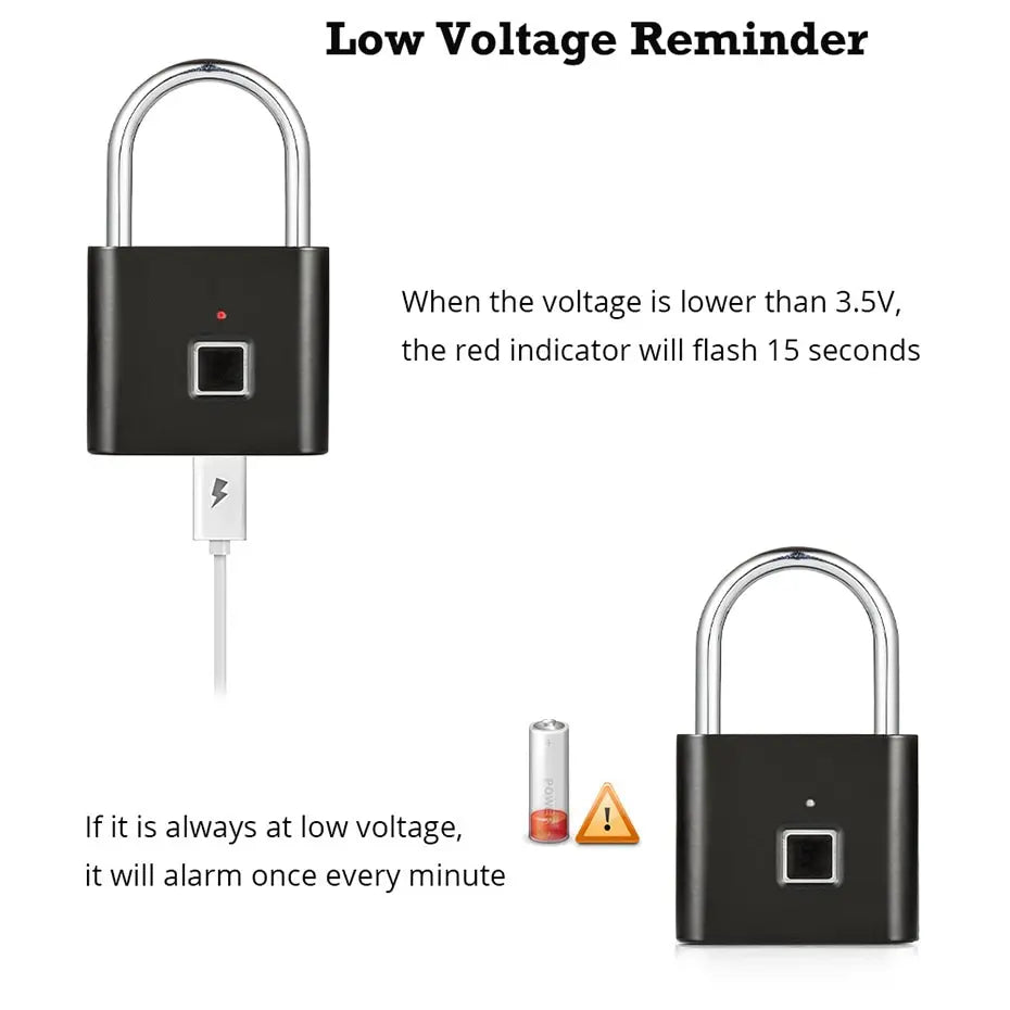 Smart lock fingerprint waterproof