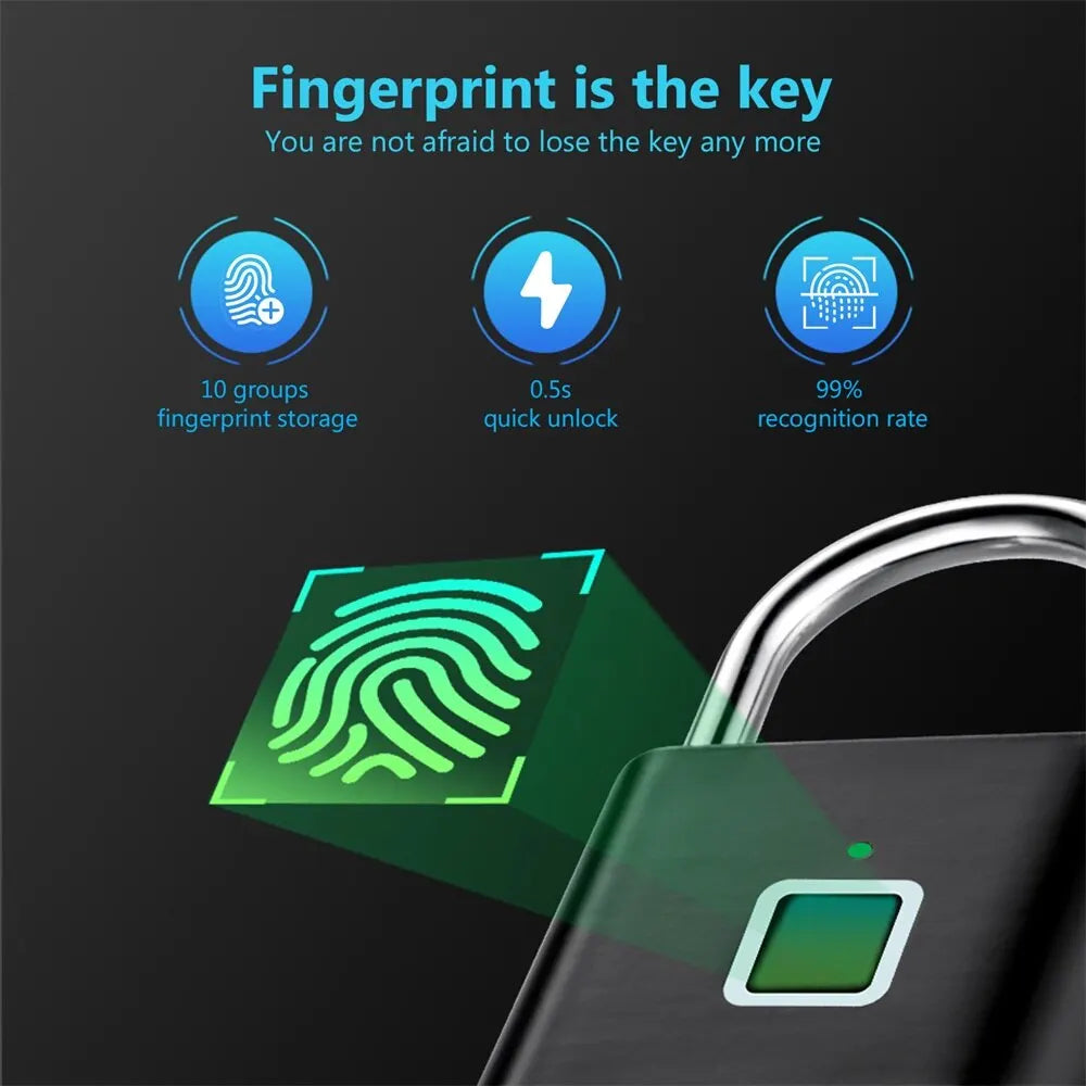 Smart lock fingerprint waterproof