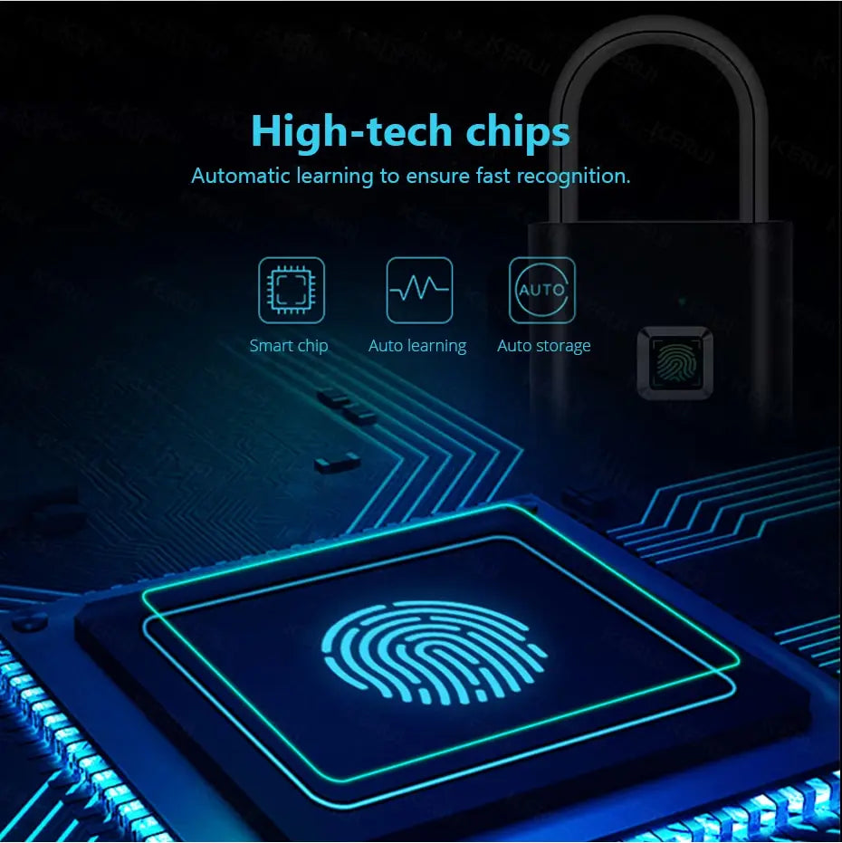 Smart lock fingerprint waterproof