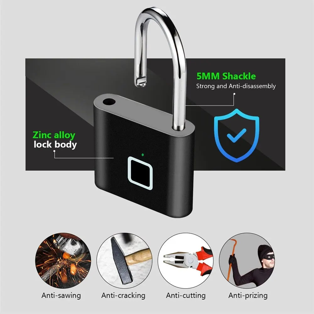 Smart lock fingerprint waterproof